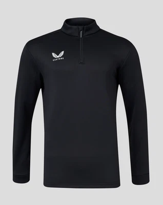 Castore Men's 1/4 Zip Top Black Logo QZ Training Top - New - Image 1 of 3