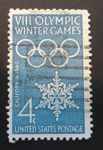US Scott # 1146, 4¢ 1960 Olympic Winter Games, USED - 1960 (464) - Picture 1 of 2