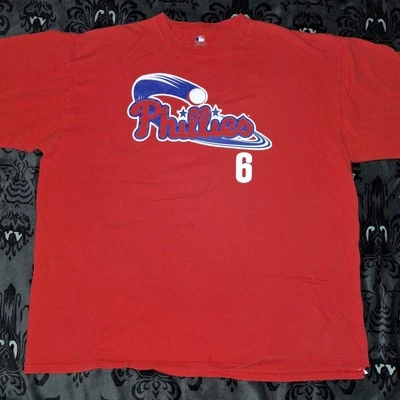 Camisa Philadelphia Phillies Ryan Howard Talla 2XL Roja 2X The Big Piece  Foto 1 de 4