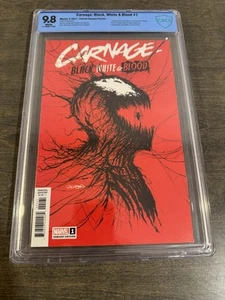 Marvel Comics Carnage Black White and Blood #1 variante web de Gleason CBCS 9,8 casi nuevo/m - Imagen 1 de 4