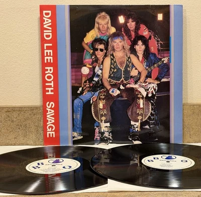 David Lee Roth - Savage - 2 X LP - Vinyl - Solo Van Halen Live 1988 LA Recording Foto 1 de 4