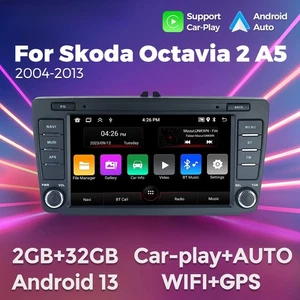 8inch Wireless Carplay Android Auto for Skoda Octavia 2 A5 2004-2013 Navigation - Picture 1 of 13