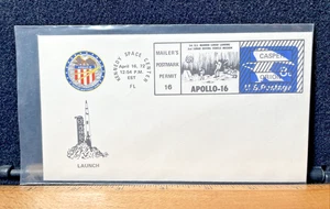 Apollo 16 Start 16. April 1972 Kennedy Space Center, FL Event Cover - Bild 1 von 6