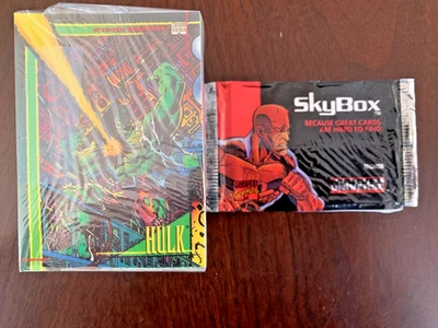 1993 SKYBOX MARVEL UNIVERSE SERIES 4 COMPLETE SET #1-180 & RED FOIL INSERT# 1-9 - Image 1 of 4
