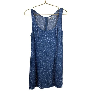 Reformation Blue White Floral Mini Sheath Dress Viscose Rayon Size 12 - Picture 1 of 8
