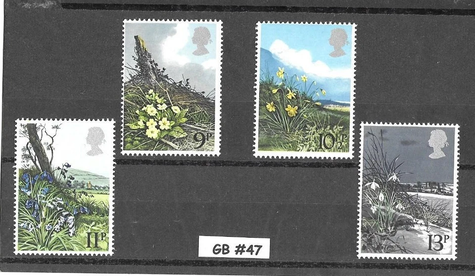 GB QE11 1979 SPRING WILD FLOWERS SG 1079/82 MNH GB#47 - Image 1 of 1