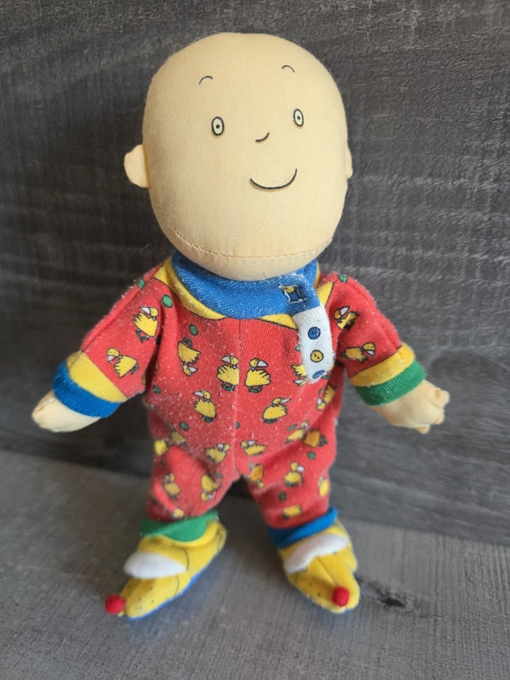"Pijama Calliou vintage 1996 para dormir 8"" muñeco de peluche juguete de peluche dibujos animados b279" Foto 1 de 4