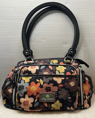 Cartera/bolso de mano Lily Bloom Maggie estampado floral 7/bolsillos 6/cremalleras doble asa Foto 1 de 4