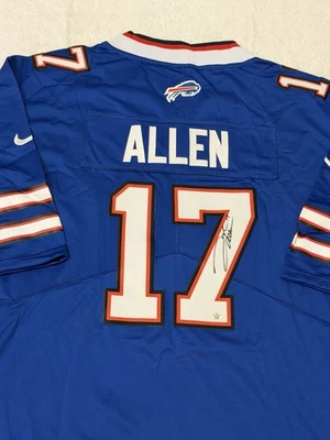 Camiseta de fútbol americano firmada por Josh Allen de los Buffalo Bills de la NFL con certificado de autenticidad Foto 1 de 4