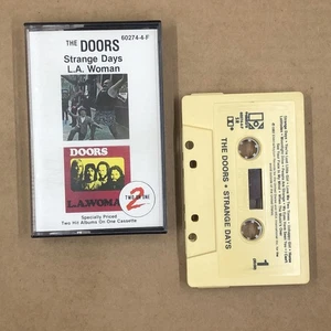 THE DOORS Cassette Tape Blues Psych STRANGE DAYS / LA WOMAN RIDERS ON THE STORM - Picture 1 of 6