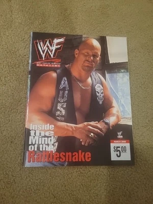 2000 March WWF WWE Wrestling Magazine Stone Cold Steve Austin - Image 1 of 2