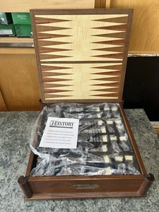 New History Channel Civil War Game Set Chess Dominos Cribbage Checkers Backgammo - Picture 1 of 5