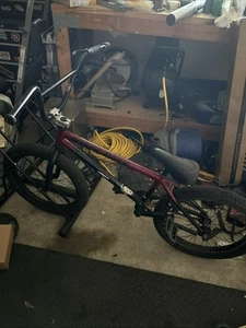 Kink Bmx Bike Tires Black Bike Frame Red - Picture 1 of 1
