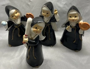 Enesco Baseball katholische Nonnen Schwestern spielen Baseball 4er Set Vintage - Bild 1 von 18