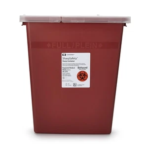 SharpSafety™ Mehrzweckbehälter für scharfe Fesseln, 8 Gallonen, 171/2 x 151/2 x 11 Zoll - je - Bild 1 von 6