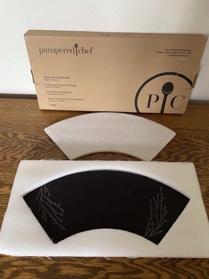 NIB Pampered Chef Black Slate Serving Board! - Image 1 of 4