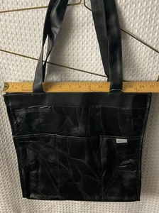 Genuine Leather Buttery Soft Embassy Tote/Shoulder Bag Patchwork Women Large 15” - Picture 1 of 7