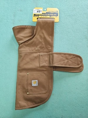 Carhartt Duck Insulated Dog Chore Coat Carhartt Brown Medium 16”-21” New - Image 1 of 4