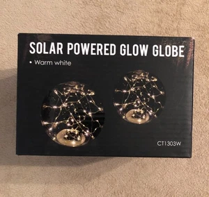 Aufblasbare solarbetriebene klare leuchtende Kugel warmweiße LED wasserdichte Poolleuchte - Bild 1 von 4