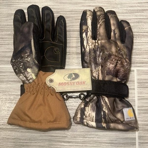 CARHARTT Mossy Oak Camouflage Gloves Men’s Size XL Hunting Fishing NWT - Picture 1 of 6