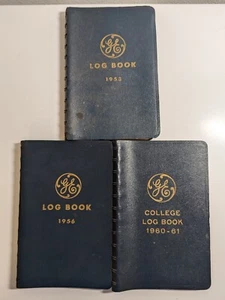 Lot of 3 Vintage 1950's & 1960's GE General Electric Journal Planner Log Books - Picture 1 of 11