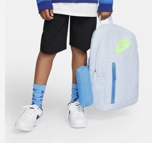 NWT Nike Elemental Unisex Kids School Backpack Pencil Case 20L Volt BA6032-086 - Picture 1 of 6