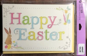 VTG Lot of 6 Hallmark Easter Greeting Cards & Envelopes - NEW & SEALED - Picture 1 of 2