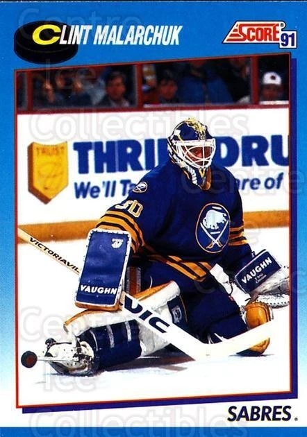 1991-92 Score Canadian Bilingual #419 Clint Malarchuk - Image 1 of 1