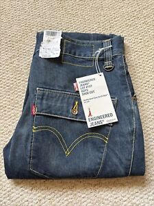LEVI'S Jeans Engineered Twisted Denim W30 L34 Blue Mens