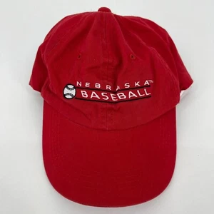 Signatures Strapback Hat Men's One Size Red Nebraska Baseball Huskers Cornhusker - Picture 1 of 9