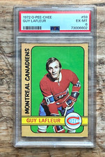 1972-73 O-Pee-Chee GUY LAFLEUR  PSA 6  Montreal Canadiens #59