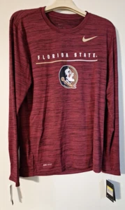Nike Men's Garnet Dri-Fit NCAA Florida State Small Shirt NWT - Picture 1 of 5