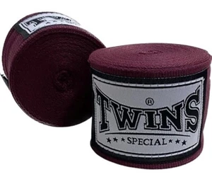 Envolturas especiales de boxeo para gemelos CH5 elásticas de algodón Muay Thai hechas TH 180 pulgadas/4,5 M - Imagen 1 de 24