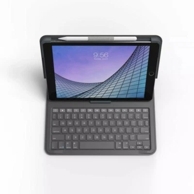 ZAGG Keyboard Messenger Folio 2 Apple iPad 10.2/10.5 or iPad Air 3 Charcoal NIB - Image 1 of 4