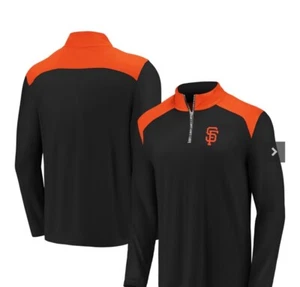 MLB San Francisco Giants Men’s Quarter Zip Pullover Jacket 5XL - Picture 1 of 8