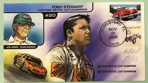 H&M Bevil 2005 Tony Stewart Nextel Cup Champ Stamp Variety #19/23 Sc 2262, 3931 - Picture 1 of 6