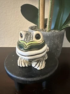 Vtg Artesania Rinconada Frog Toad Figurine Uruguay Art Pottery- Handcrafted - Picture 1 of 9