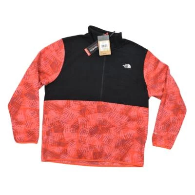 NEW The North Face Men's XL Pullover - Red/Black Polartec Alpine 100 1/2 Zip - Image 1 of 4