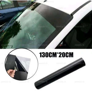 Matte Black Auto Car Front Windshield Window Visor Sun Strip Vinyl Decal Sticker - Picture 1 of 12