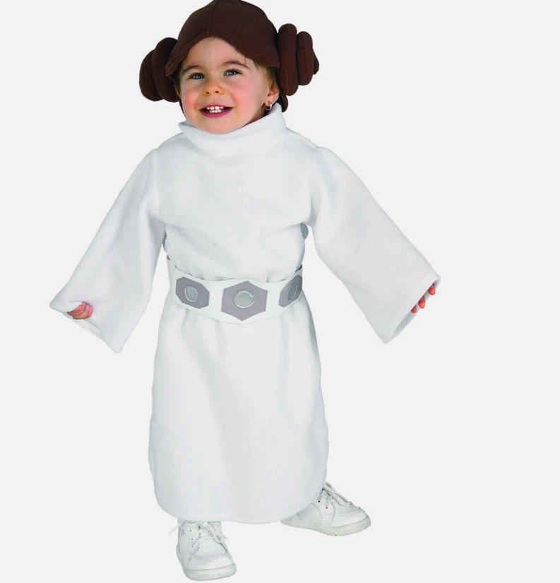 Fantasia de Halloween infantil princesa Leia - Imagem 1 de 1