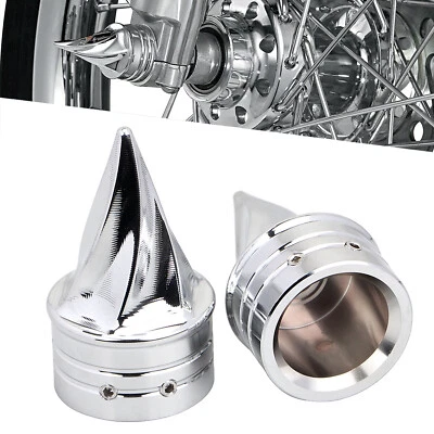 CNC Front Axle Nut Cover For Harley Dyna Electra Road Glide King Softail Deluxe - Изображение 1 из 4