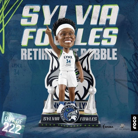 SYLVIA FOWLES Minnesota Lynx / LSU Tigers 2x WNBA Champ Trophy Bobblehead NIB! Cover