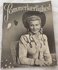 Sommerliebe Winnie Markus O.W Fischer Siegfried Breuer 1942 Danish Movie Program