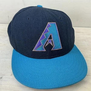 Vintage 90's New Era 5950 Arizona Diamondbacks Fitted 7 1/8 Hat 59Fifty Wool Cap - Picture 1 of 10