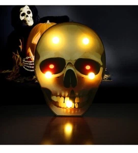MZD8391 Halloween Decorations Outdoor, Skull Skeleton Night Lights, - Picture 1 of 6