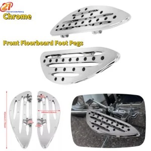 Chrome Front Rear Floorboard Foot Peg Fits For Harley Touring Models 1993-later - Foto 1 di 6