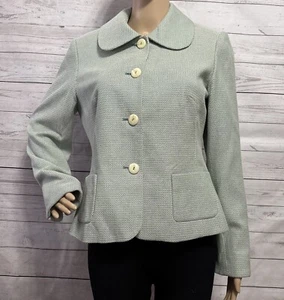 Vintage East 5th Sakko Gr. 6 mintgrün creme Pinwheel Muster edel poliert - Bild 1 von 14