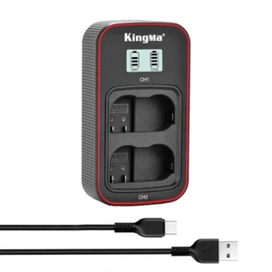 EN-EL15 Dual Slot Charger for Nikon Z8/D850/Z7II/Z5 - LCD Display  Fast Charging - Picture 1 of 7