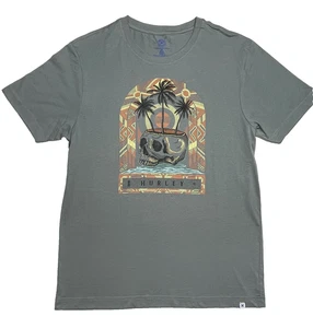 Camiseta Hurley Calavera Palmera Hombre Gris Mediano - Imagen 1 de 5