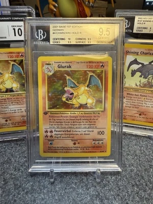 Juego base alemán Charizard 1999 primera edición 4/102 BGS 9,5 con Sub 10 🔥 Foto 1 de 4